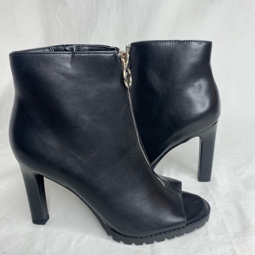 Bar III Dillan P Womens Faux Leather Ankle Booties Black Size 7.5M New - Picture 10 of 13
